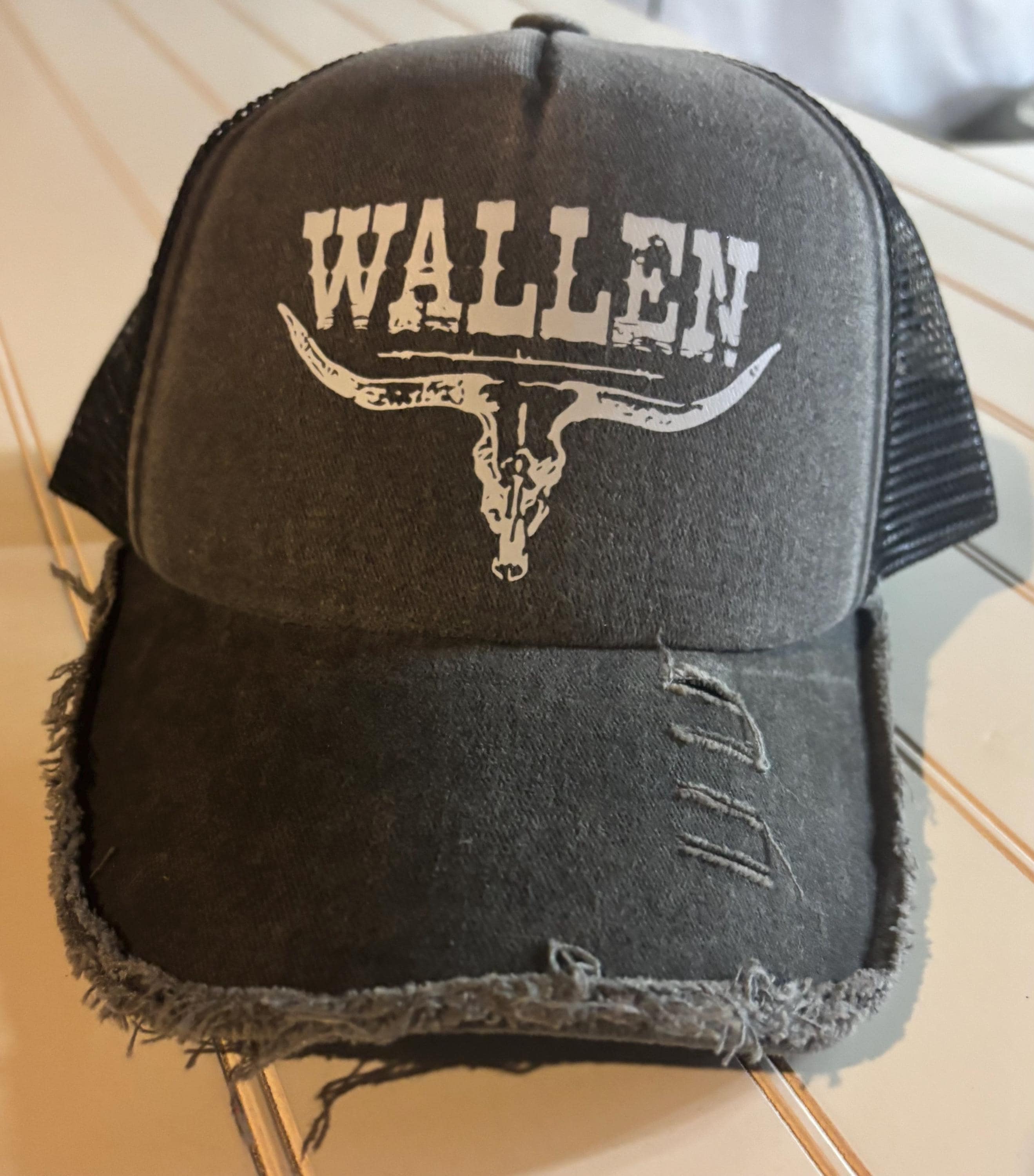 Unisex Grey 8 Western Trucker Hat Vintage Cowboy Country Cute Baseball Cap GNAHZNUXNAIX Cowboy Trucker Hat - Cowgirl Trucker Hat for  main image 3