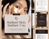 Skincare Routine eBook for Glowing Skin, 30 Pages Digital Download Guide, Beauty Skincare Tips, Self-Care Printable, Skin Care for Beginners