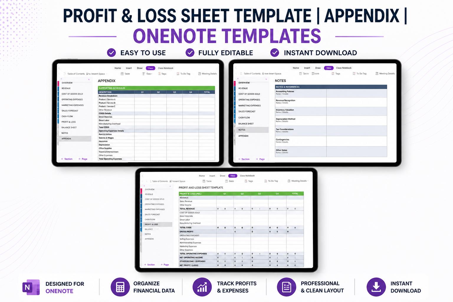 Creating A Onenote Tracker Onenote Business Planner Template | Digital Planner, Project Management ...