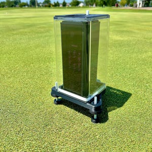 Square Golf Launch Monitor Protective Case with Adjustable Stand