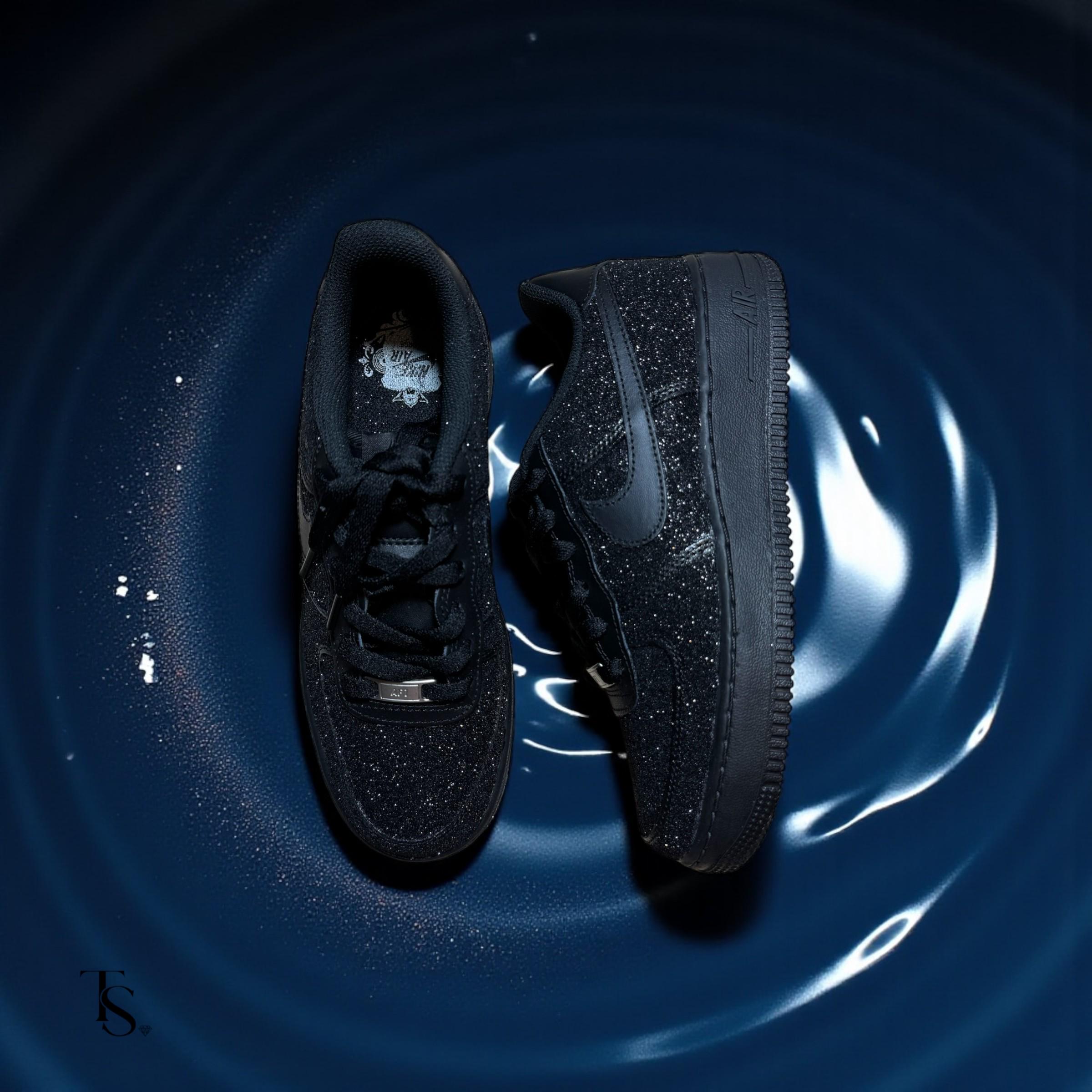 Black Air Force 1 High Shine - Etsy