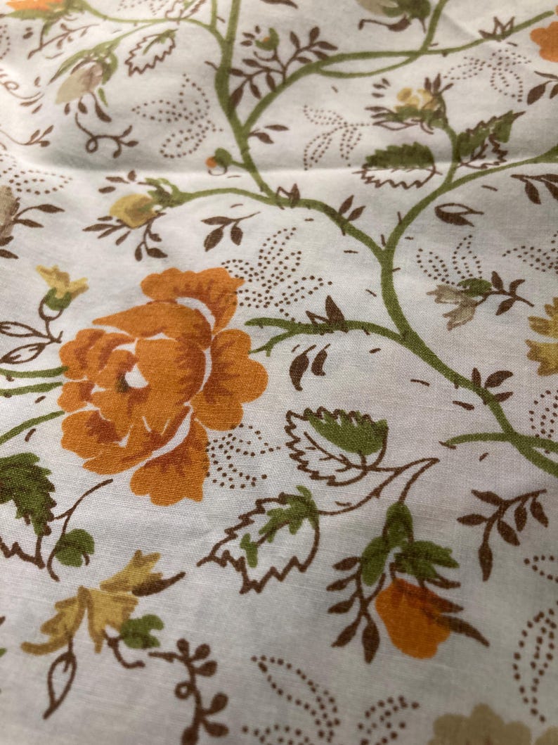 Vintage JC Penny Juliet Floral Twin Sheet | 1971 – 1973, Percale image 1