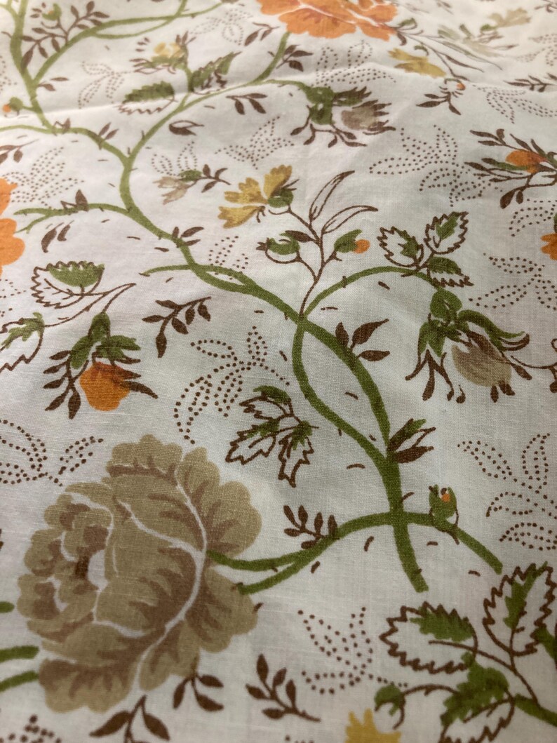 Vintage JC Penny Juliet Floral Twin Sheet | 1971 – 1973, Percale image 2