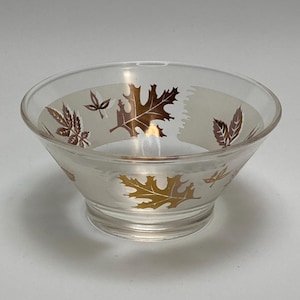 Vintage Libbey Golden Foliage  Replacement Dip Bowl