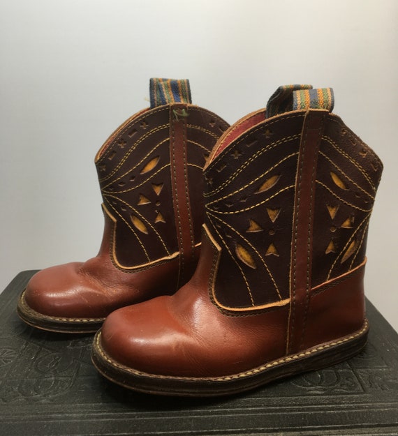 Vintage Late 40s Kids Boots - Childs Cowboy boots