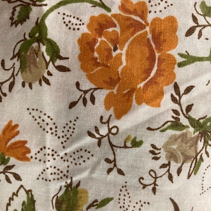 Vintage JC Penny Juliet Floral Twin Sheet | 1971 – 1973, Percale image 3