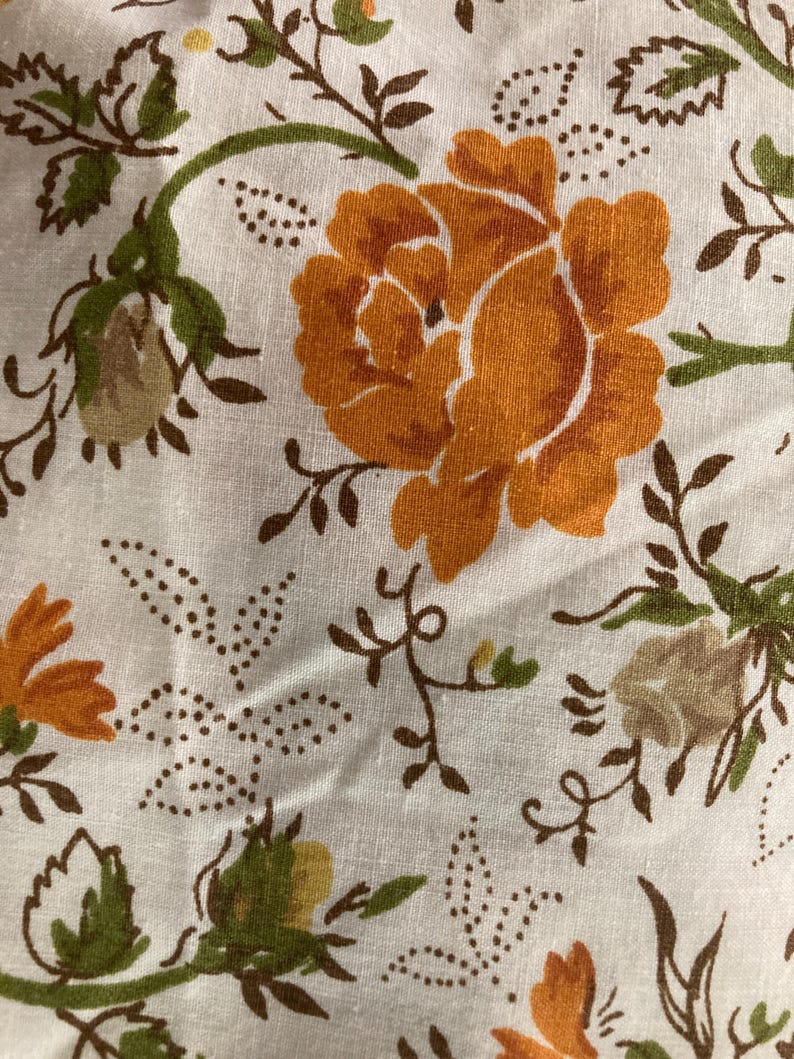 Vintage JC Penny Juliet Floral Twin Sheet | 1971 – 1973, Percale image 3