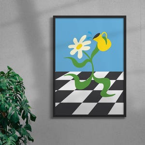 Art mural moderne en coton, décoration d'intérieur motivante, affiche minimaliste en noir et blanc