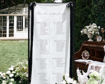 Sitzplan für die Hochzeit, Sitzplan für die Hochzeit, Tischplan für die Hochzeit, Elegantes Hochzeitsgeschenk