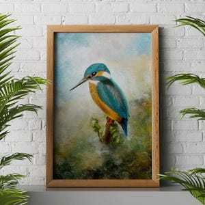 Kingfisher Art Print: Giclée Fine Art, Artistic Home Decor