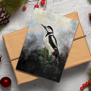 Woodpecker Greeting Cards: Original Art, Eco-Friendly - Pack of 10