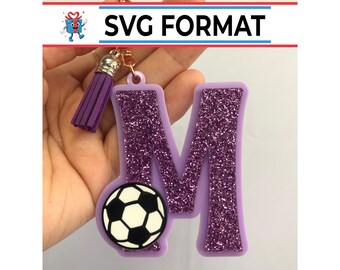 Soccer Ball Alphabet SVG – Laser Cut Letter Files | Individual Letters or Full A-Z Bundle | Digital Download for Glowforge, xTool