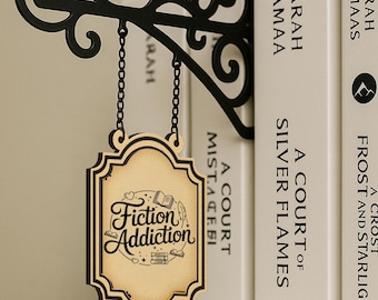 Divisores de género de libros personalizados: Letreros de madera para tabernas, decoración de bibliotecas