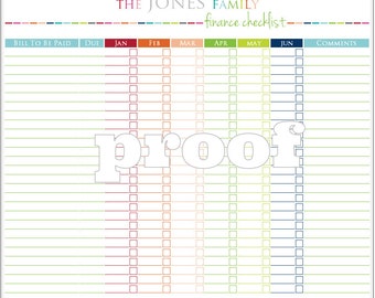 personalized monthly budget printables etsy personalized budget