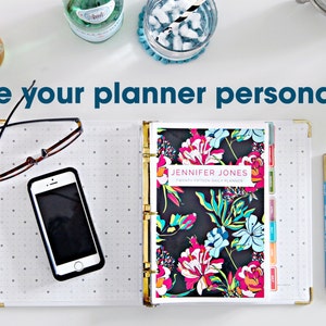 Standard Size Personalized Daily Planner Coversheet Printable PDF