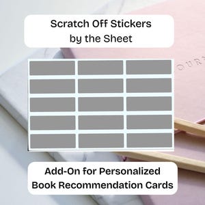 Add-On: Scratch-Off Stickers for Personalized Reveal & Read Cards