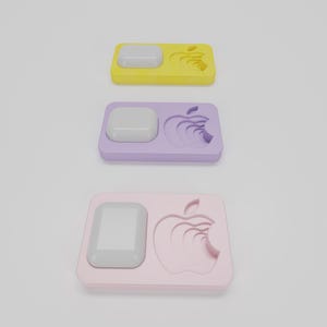 Apple Logo AirPods Stand STL Step FBX | 3D Print, Desk Organizer, Modern Tech Decor | Gift for Apple Lovers