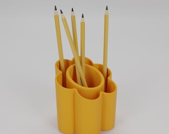 Daisy Flower 3D Pen Holder | STL FBX STEP | Digital Files | Printable Desk Organizer