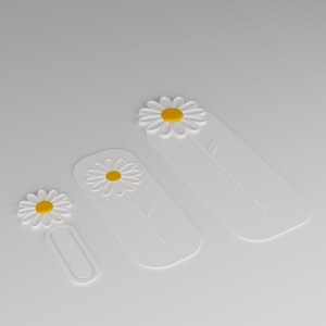 Daisy Flower 3D Bookmark & Paperclip Set: Floral Stationery (Digital Download STL STEP FBX Files) image 5