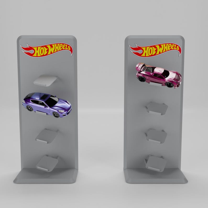 1:64 Diecast Car Display Stand – Hot Wheels Display - 3D Print Files ...