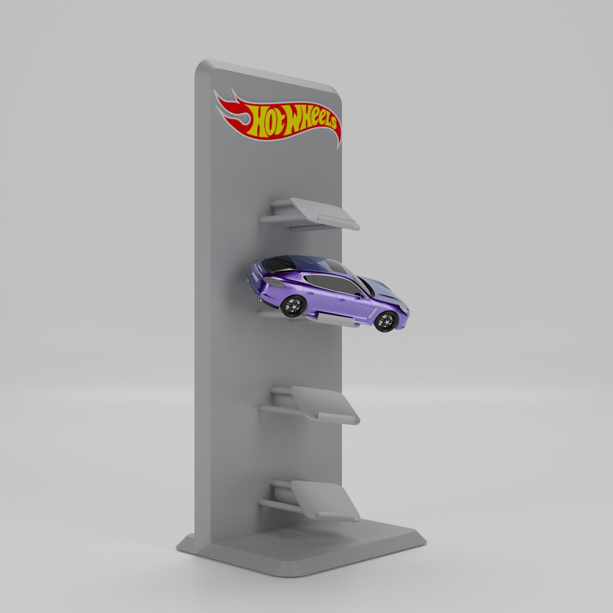 1:64 Diecast Car Display Stand – Hot Wheels Display - 3D Print