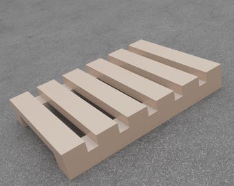 1/64 Scale US Wooden Pallet | Diorama Garage Accessory (Digital Download)