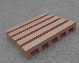 1/64 Scale Pallet STL | Hot Wheels Diorama Garage Accessories | Miniature Wooden Pallet for Diecast | 3D Printable Model (Digital File)