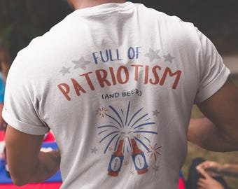 Patriotic Celebration Tee - Unisex Ultra Cotton Shirt, 4th of July, Backyard BBQ, Summer Parties, Fun Gift