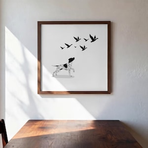 German Shorthaired Pointer Poster, Bird Dog, Hunting Dog Decor, GSP poster, Simple Dog Print, Pointer Decor, Hunting Dog Poster, GSP Lover