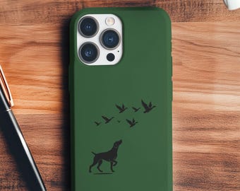 Deutsch Kurzhaar Handyhülle, Hundeliebhaber, GSP Jagd, Herren Handyhülle, Vogeljäger, Jagdhund, iPhone Samsung Google, Outdoors
