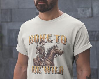 Cowboy Skeleton T-Shirt, Vintage Western, Cowboy Halloween, Skeleton Rodeo Tee, Western Halloween, Halloween Shirt, Howdy Fall Shirt