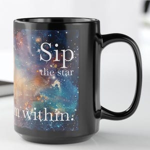 Galaxy Coffee Mug: Inspirational Starry Sky Ceramic Cup, Gift for Dreamers