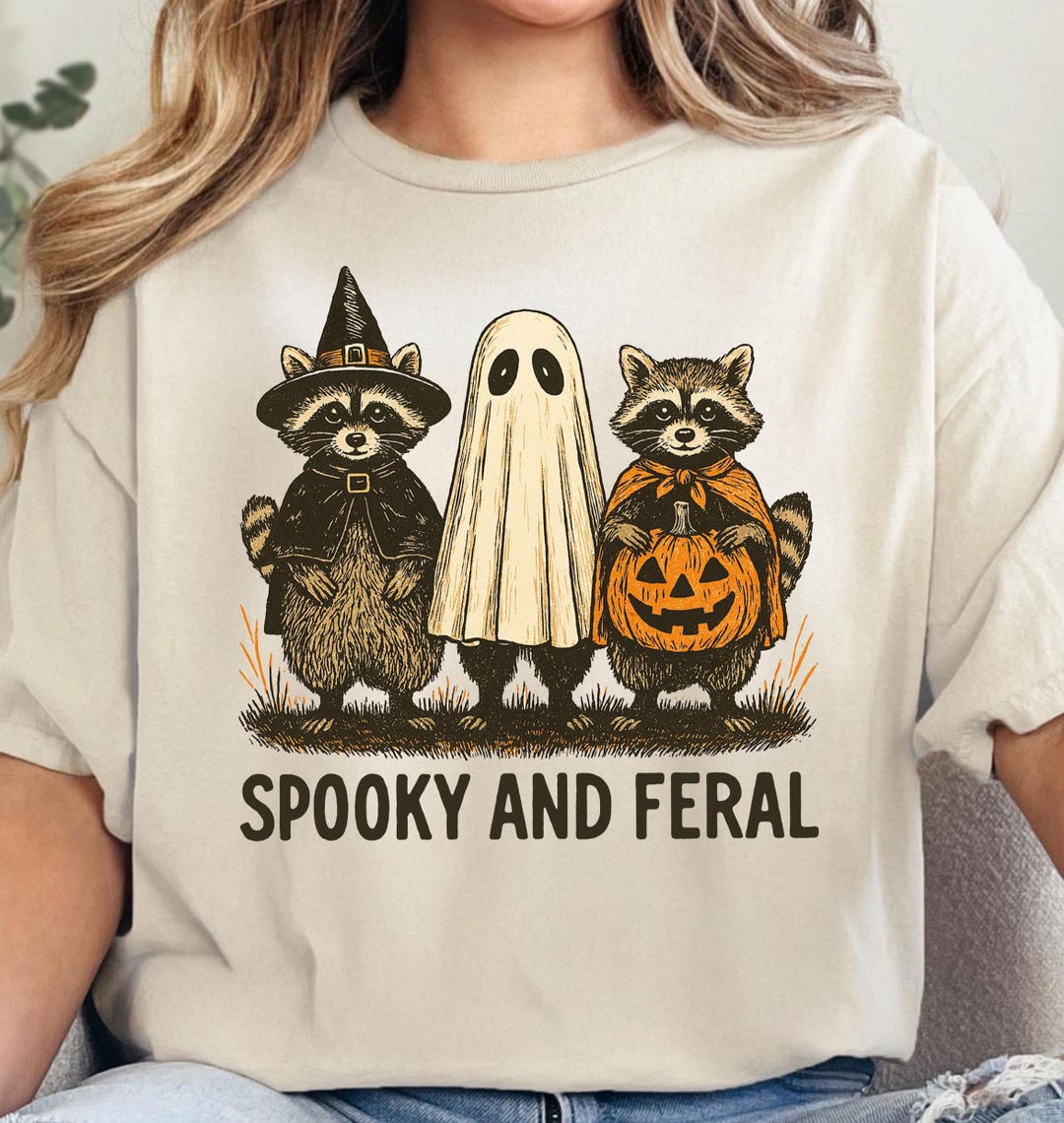 Spooky and Feral Raccoon Halloween PNG, Funny Witch Animal Digital ...