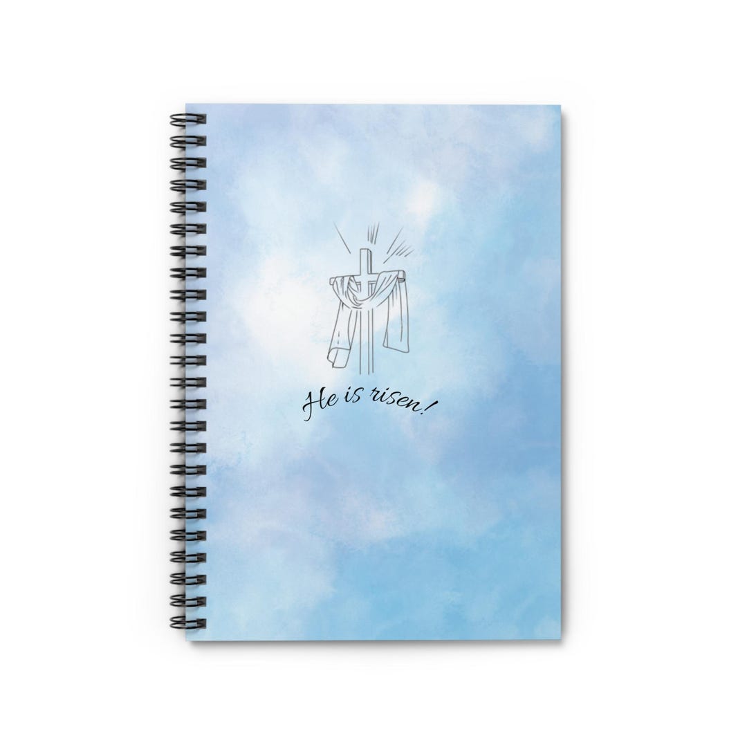 Christian Spiral Notebook Bible Journaling Stationery Cute Ruled Line