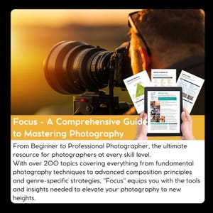 Photography Course PDF Download | Beginner to Advanced Guide | Learn DSLR, Composition, Portrait, Lighting | Instant Digital Access