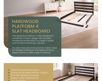 Handcrafted Solid Oak Platform Bed Frame: Modern Rustic Mennonite-Made