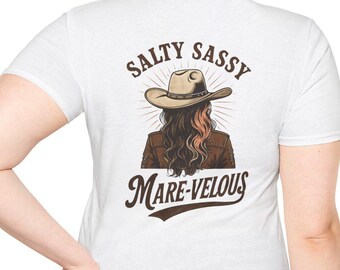 Salty Sassy Mare-velous Horse Cowgirl T-Shirt | Western Cowgirl Tee