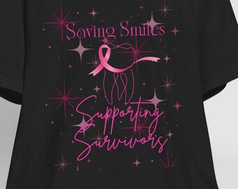 Dental Breast Cancer Awareness Tee: Bella + Canvas Cotton Support Shirt