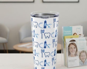 Dental 20oz Tumbler, Dental Student Gift, Dentist Present, Dentistry Cup, Dental Hygienist Mug, Dental Assistant Tumbler, Funny Dental Gift