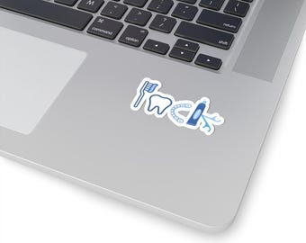 Dental Humor Stickers, Funny Tooth Stickers, Dentist Gift, Office Decor, Toothbrush Sticker