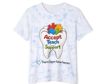 Dental Autism Support T-Shirt | Tie Dye