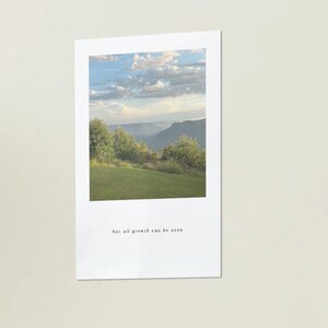 Nature Wall Art, Digital Download, Printable Wall Art, Mountain Photography, Nature Quote