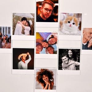 Polaroid Style Photo Magnets – Custom Retro Prints | Medium & Large Sizes | Personalized Gifts | Handmade in Canada | Bulk Orders Welcome