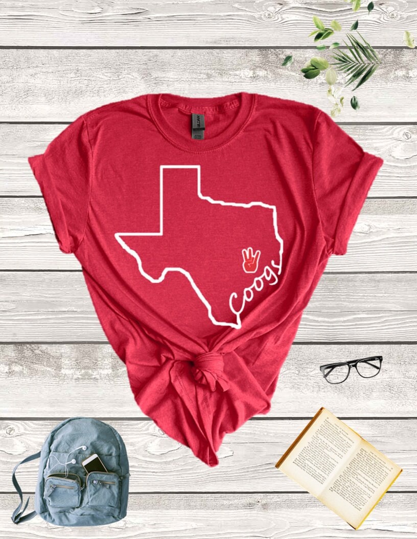 Houston Coogs tshirt, Cougars, University of Houston Shirt, Coogs women shirt, Coogs mens shirt