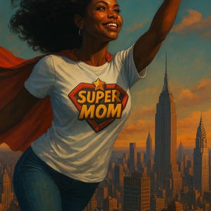 T-Shirt for Super Mom, Mother&#39;s Day Gift, Mom Life Tee, Motherhood Shirt, Gift for Her, Mom Birthday Present