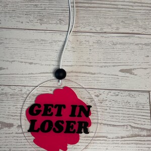 Rearview mirror car charm