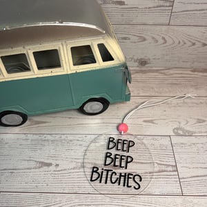 Rearview mirror car charm