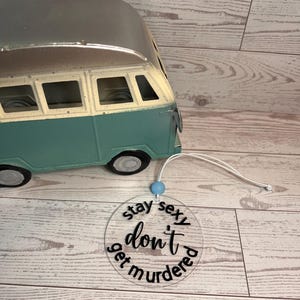 Rearview mirror car charm