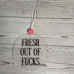 Rearview mirror car charm