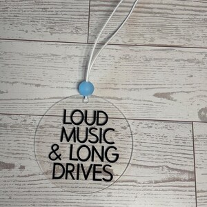 Rearview mirror car charm